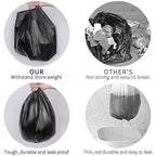 120 Pcs Biodegradable Black Garbage Bags for Dustbin/Trash | 120 Pcs | Medium-size 19 X 21 Inches | 30 Pcs x Pack of 4 |