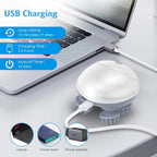 Electric Scalp Massager - Boost Hair Growth & Relaxation with Advanced Red Light Therapy | Silicone Kneading Points Detachable Heads