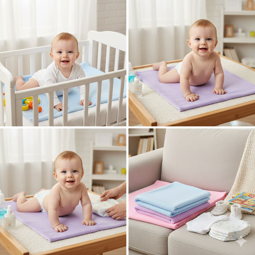 New Born Baby Quick Urine Dry Sheet | Baby Urine Mat Waterproof, Dry Mat for Babies | Bedsheet Protector