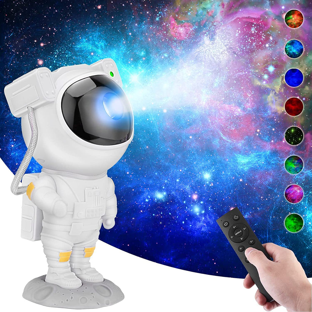 Astronaut Galaxy Projector | Night Light – 360° Rotating  | Nebula Star Projector with Remote Control, Timer & Adjustable Head | Space Lamp for Home & Décor , Gifts