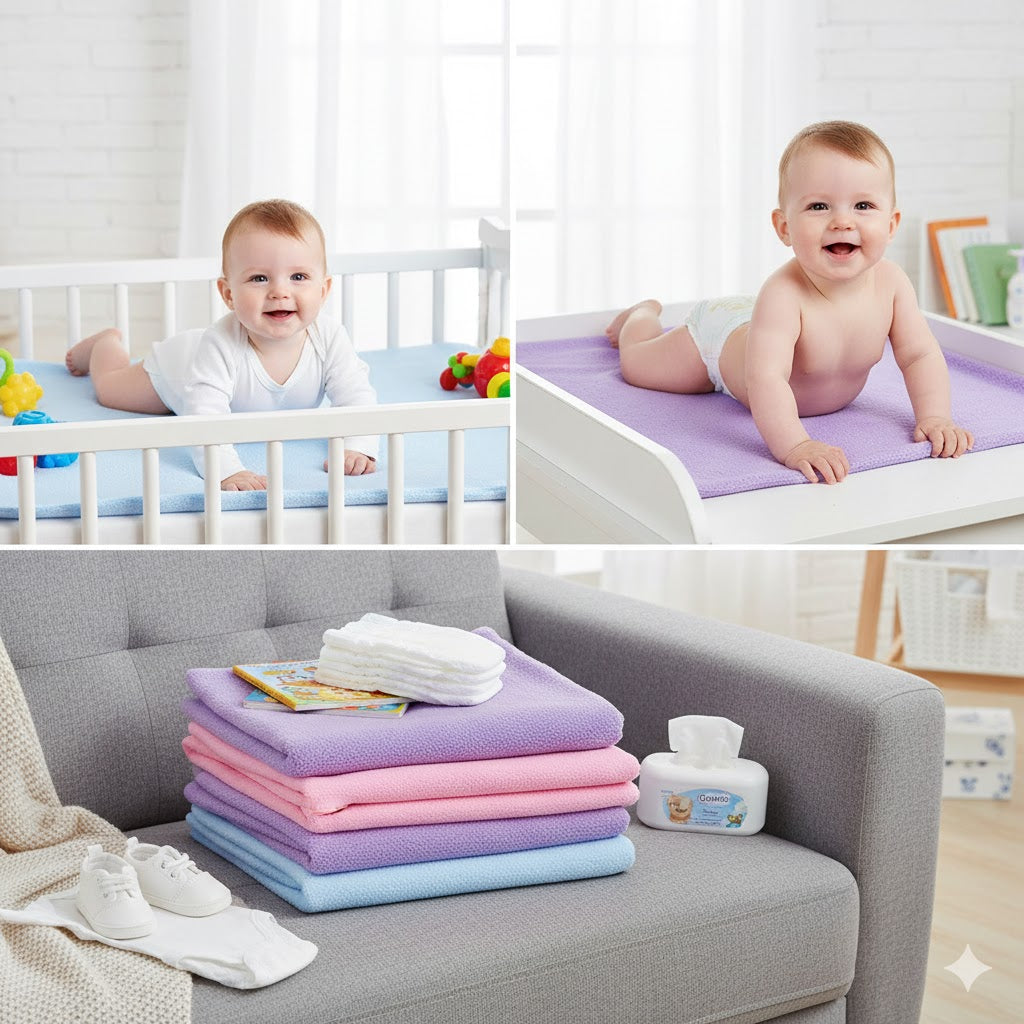 New Born Baby Quick Urine Dry Sheet | Baby Urine Mat Waterproof, Dry Mat for Babies | Bedsheet Protector