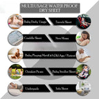 New Born Baby Quick Urine Dry Sheet | Baby Urine Mat Waterproof, Dry Mat for Babies | Bedsheet Protector