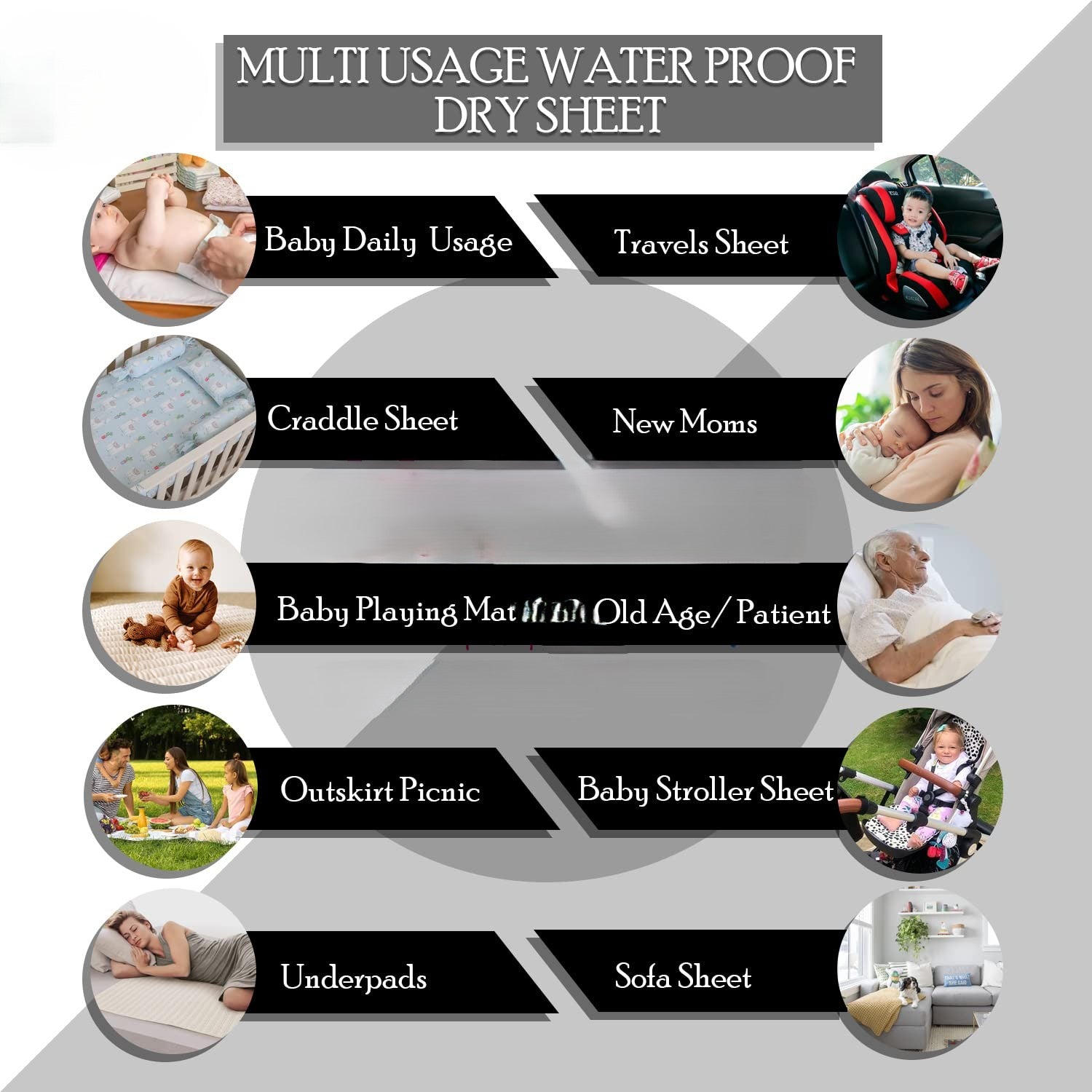 New Born Baby Quick Urine Dry Sheet | Baby Urine Mat Waterproof, Dry Mat for Babies | Bedsheet Protector