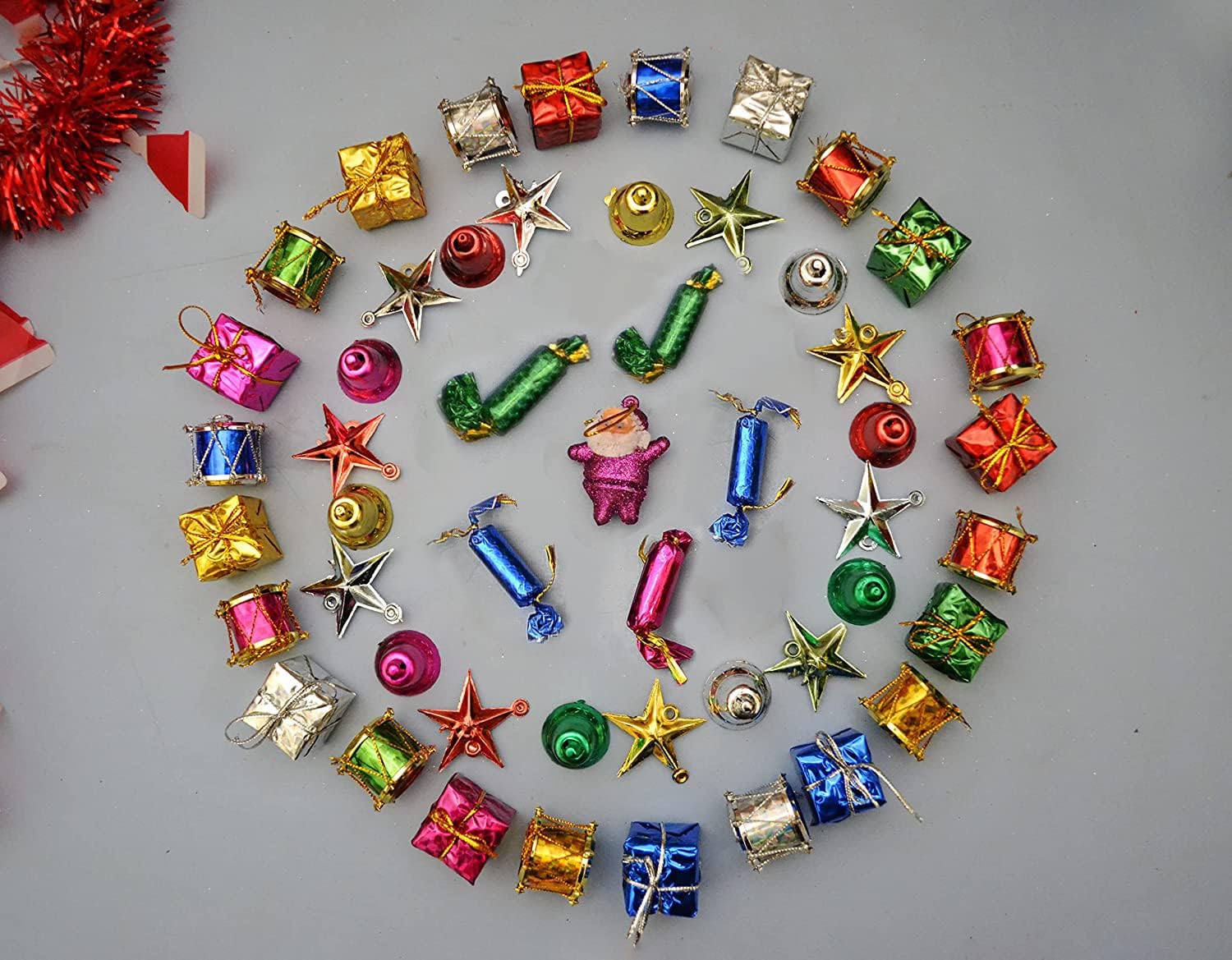 Christmas Tree (3 feet) | Christmas Hanging Ornaments 35 Pcs Decorations for Home Decor & Xmas Tree Decoration Items (may vary)