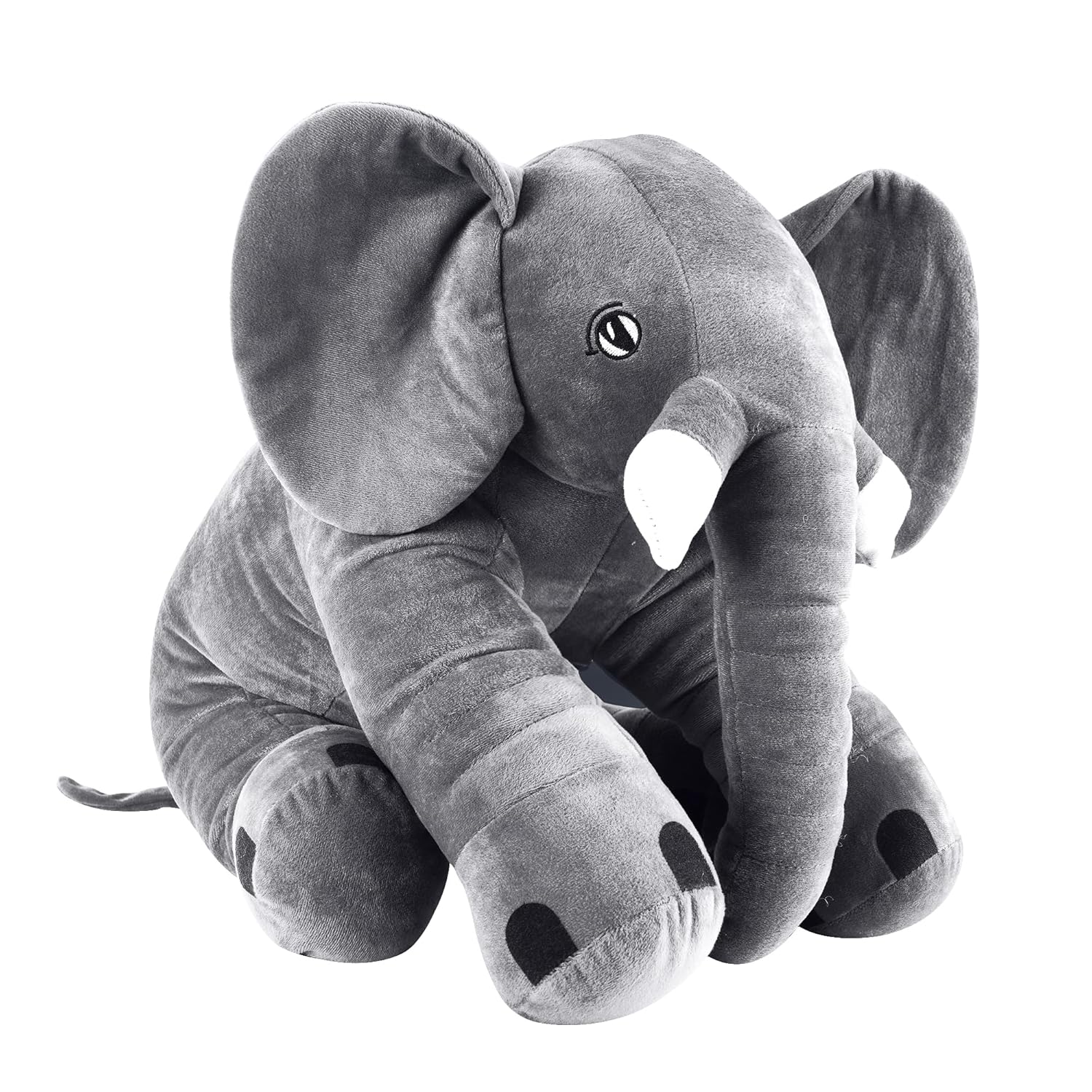 Elephant Soft Toy | Big Size Fibre Filled Stuffed Animal | Plush Hugging Soft Toy for Kids boy,Girl Birthday Gift (60 cm, Grey Color, 1 Year Above)